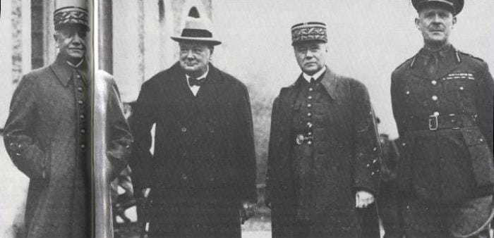 Churchill médusé par l'apathie du haut commandement français