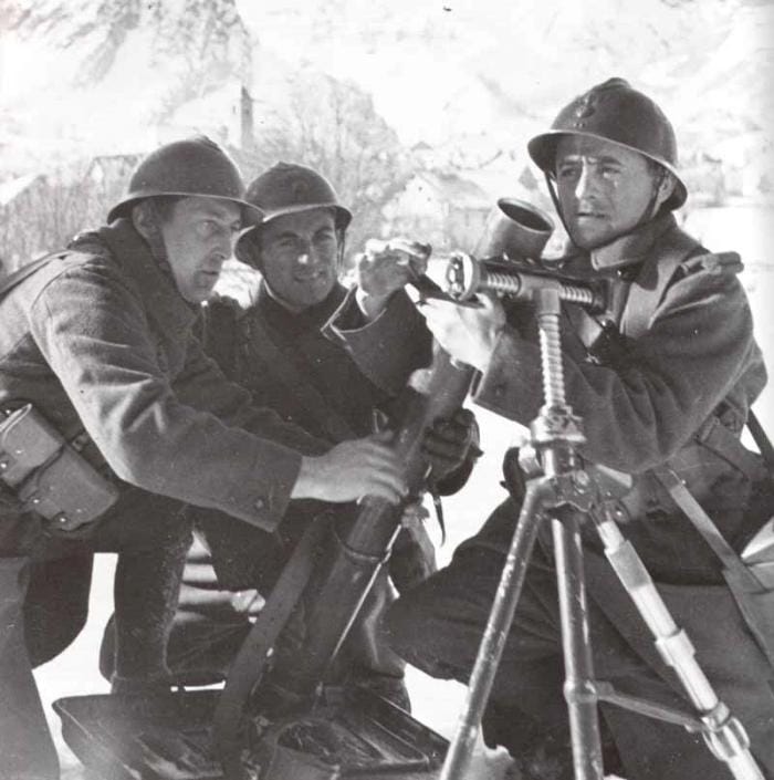 L'échec des italiens sur le front des Alpes en 1940