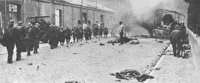 La ville de Dunkerque ne fut plus qu'un immense brasier en 1940