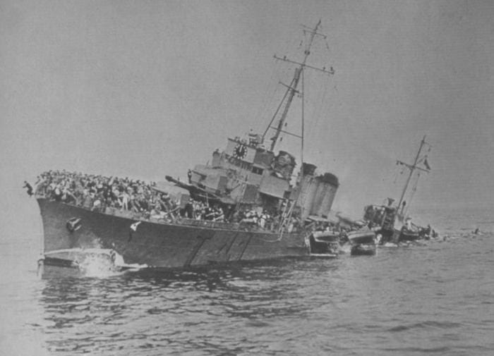 Évacuation des anglais à Dunkerque en 1940