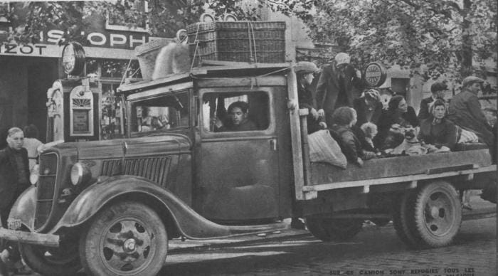 Exode des belges en mai 1940