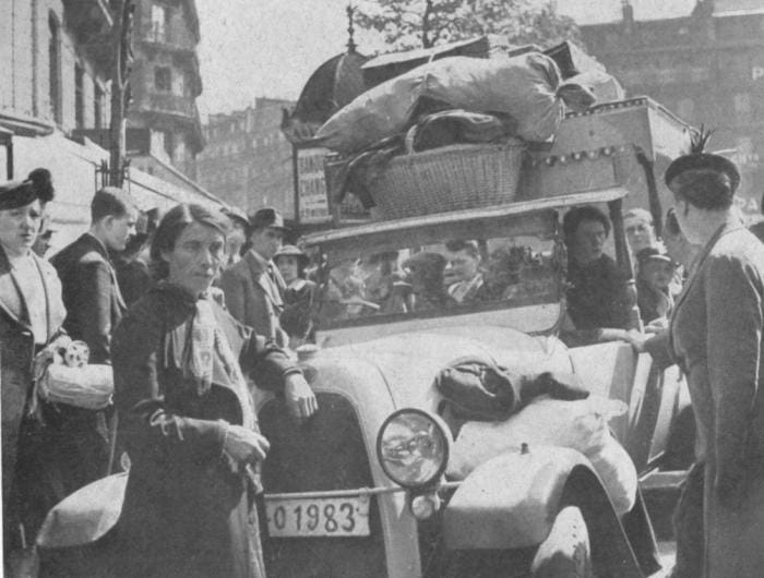 Destins tragiques pendant l'exode de 1940
