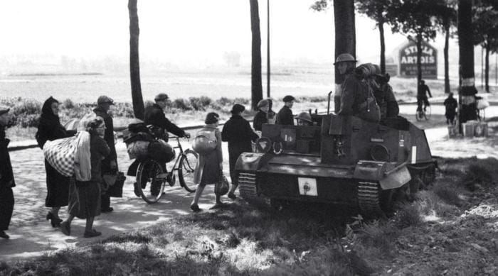 Sur les routes de l'exode en 1940