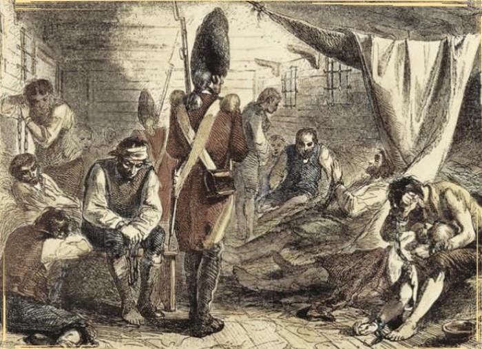 Les pontons, des prisons de sinistre mémoire