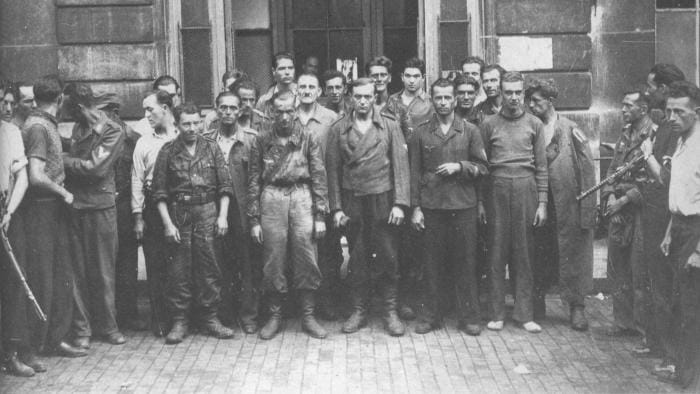 Les prisonniers allemands dans Paris en 1944