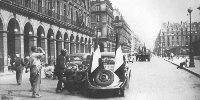 Début de l'insurrection à Paris en août 1944