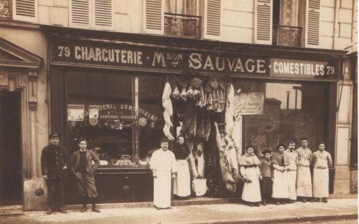 Les bouchers de campagne en 1900