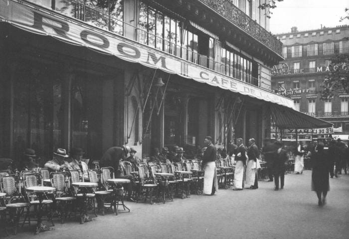 Les cafés dans les années 1900