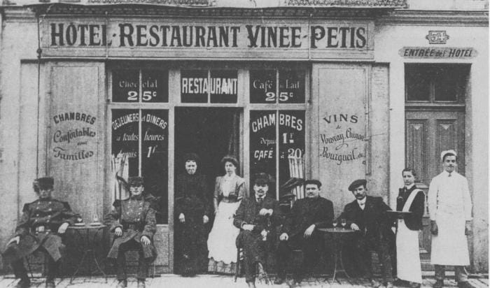 Les cafés dans les années 1900