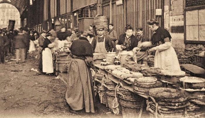 Les dames des Halles de Paris en 1900