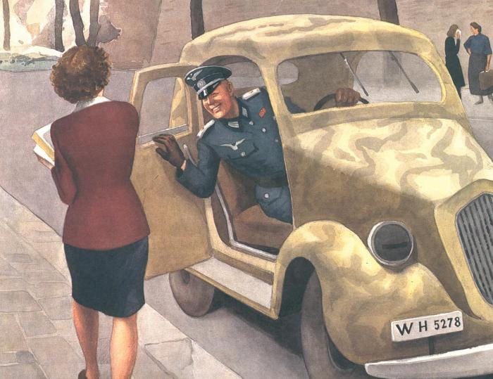 La loi martiale à Rome en 1943 rendait aussi toute fraternisation difficile